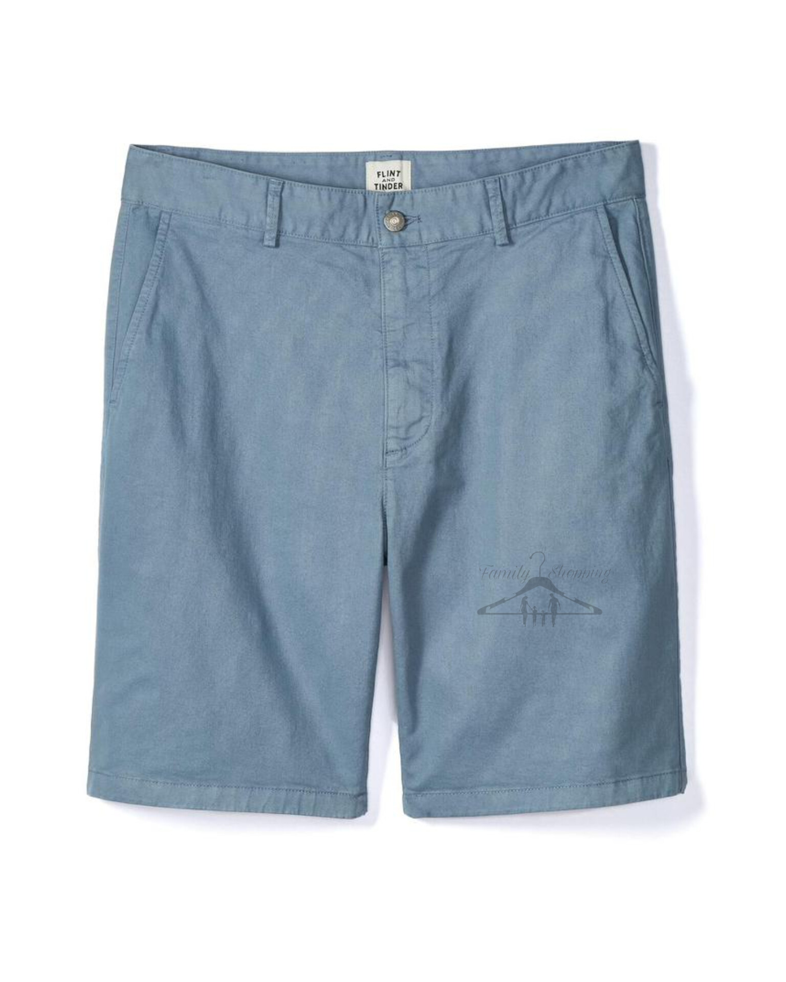 شلوارک کتان مردانه رنگ آبی طوسی سایز ۴۲