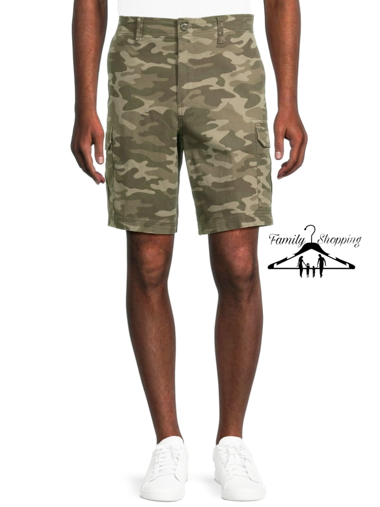 شلوارک چریکی کارگو مردانه کتان سایز بزرگ