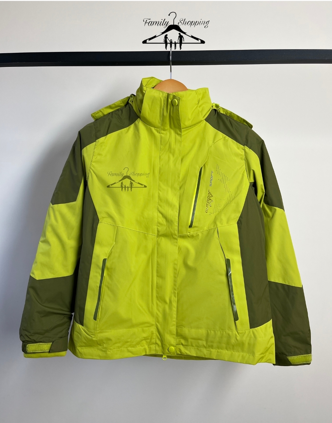 کاپشن دوپوش گورتکس زنانه سایز L ضد آب ضد باد (سبز) ارسال فوری