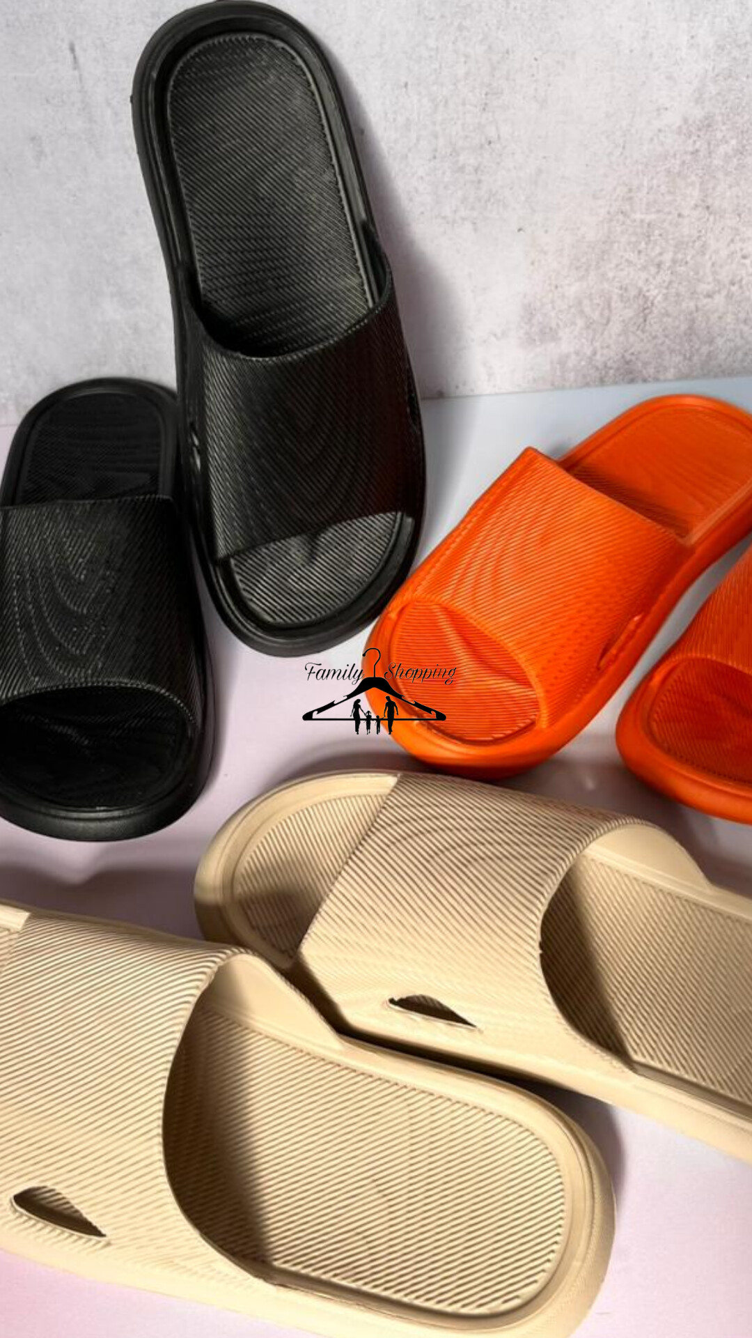 دمپایی طرح بلوط نارنجی کرم و مشکی