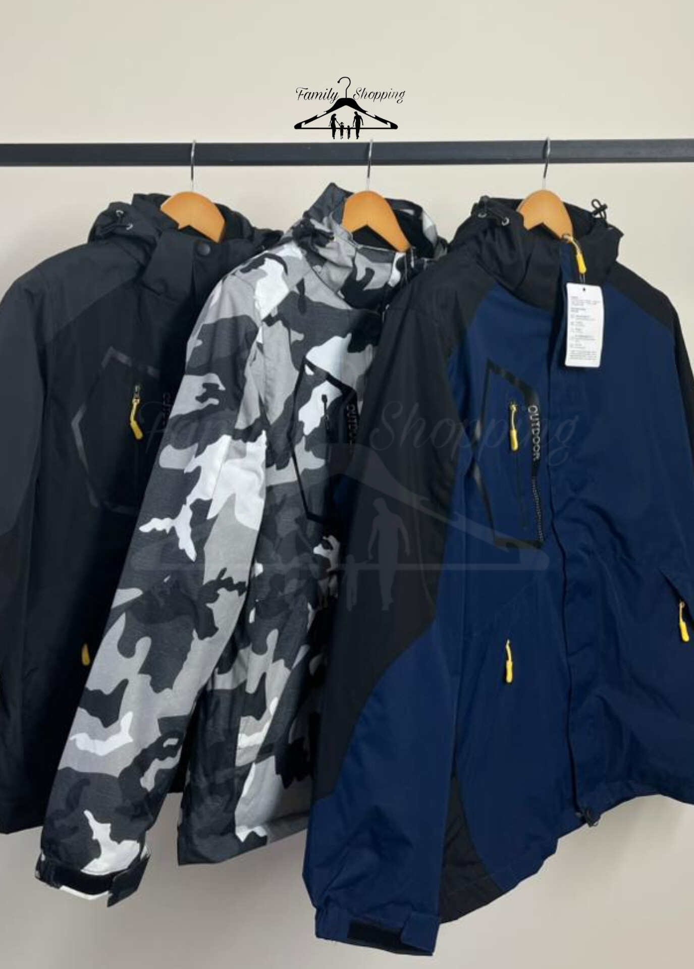 کاپشن گورتکس دوپوش مردانه | ضدآب و ضدباد | مناسب زمستان و طبیعت‌گردی ✅ سایز L تا 6XL(ارسال فوری)