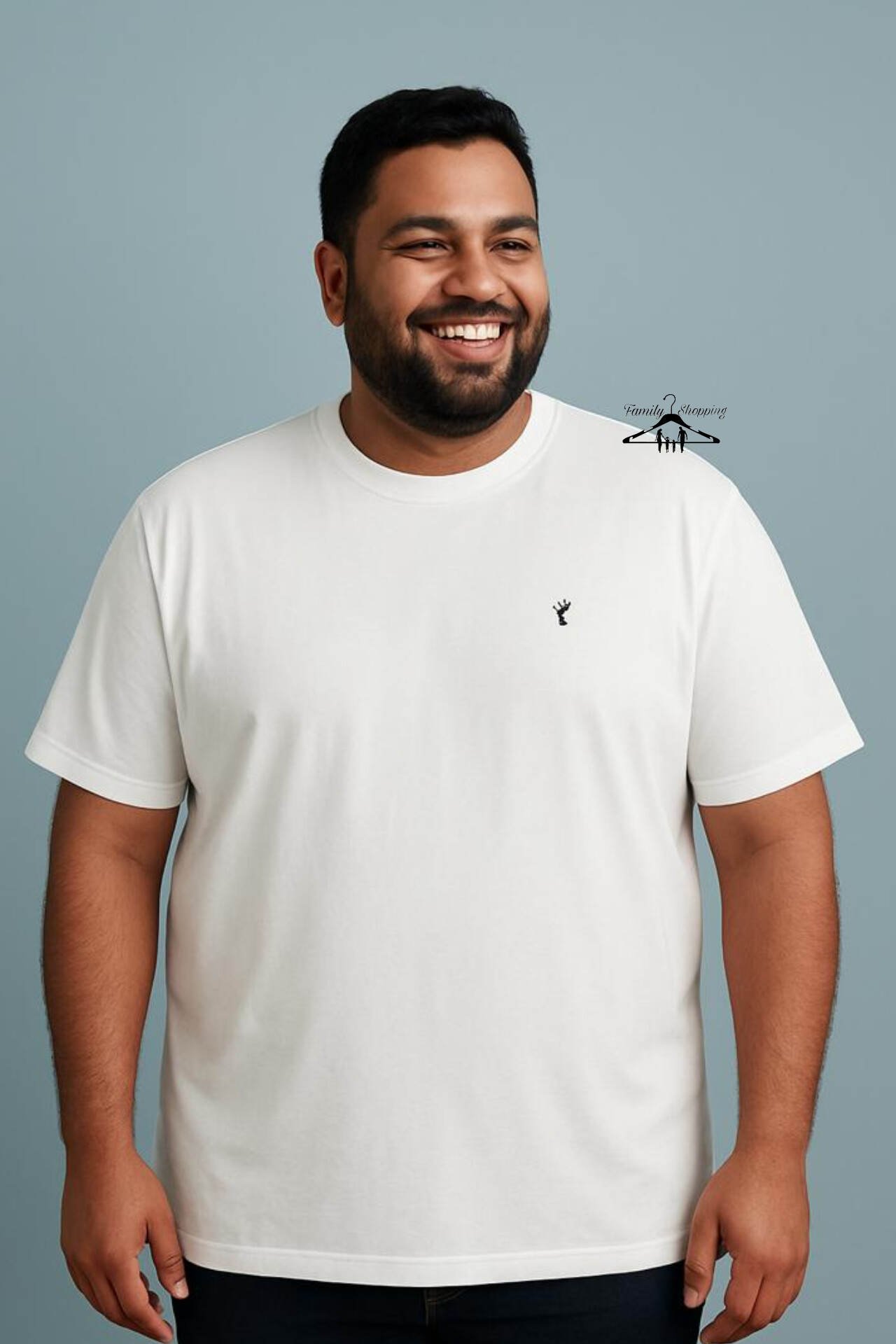 تیشرت سفید مردانه Next – قواره خیلی بزرگ | عرض سینه ۸۱، قد ۸۸